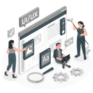 UI-UX design-amico 1